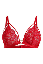 AXTZH Three-Piece Winter Nightwear Ensemble for Women Featuring Robe, Nightdress, and Intimate Inner Layer X2412-RED-BIK3PM