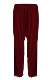 AXTZH Comfortable Two-Piece Nightwear Set for Women with Relaxed Top and Easy-Fit Bottoms X8010-MERLOT-C9M