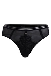 BELLAGIO Sheer Lace Panty with Modern Cut and Matching Bra Pairing for Women BP5320-BLACK