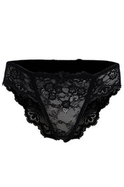 AXTZH Women’s Lingerie Panty Crafted with Delicate Lace for Alluring Comfort AP3102-BLACK