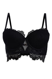 BELLAGIO Elegant Lace Bra for Women with Coordinated Panty for a Complete Look BB5357-BLACK-DN202