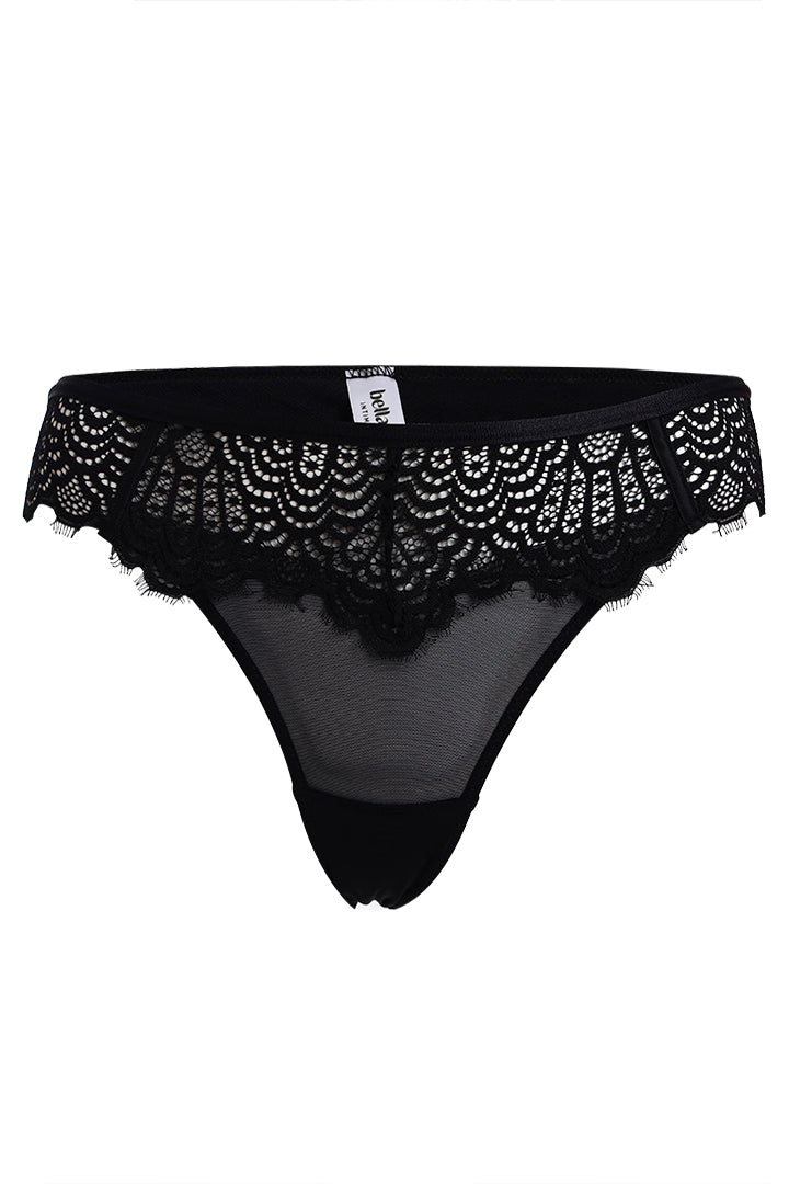 BELLAGIO Stylish Lace Panty Paired with Matching Bra for Women – Comfort Meets Allure BP5357-BLACK