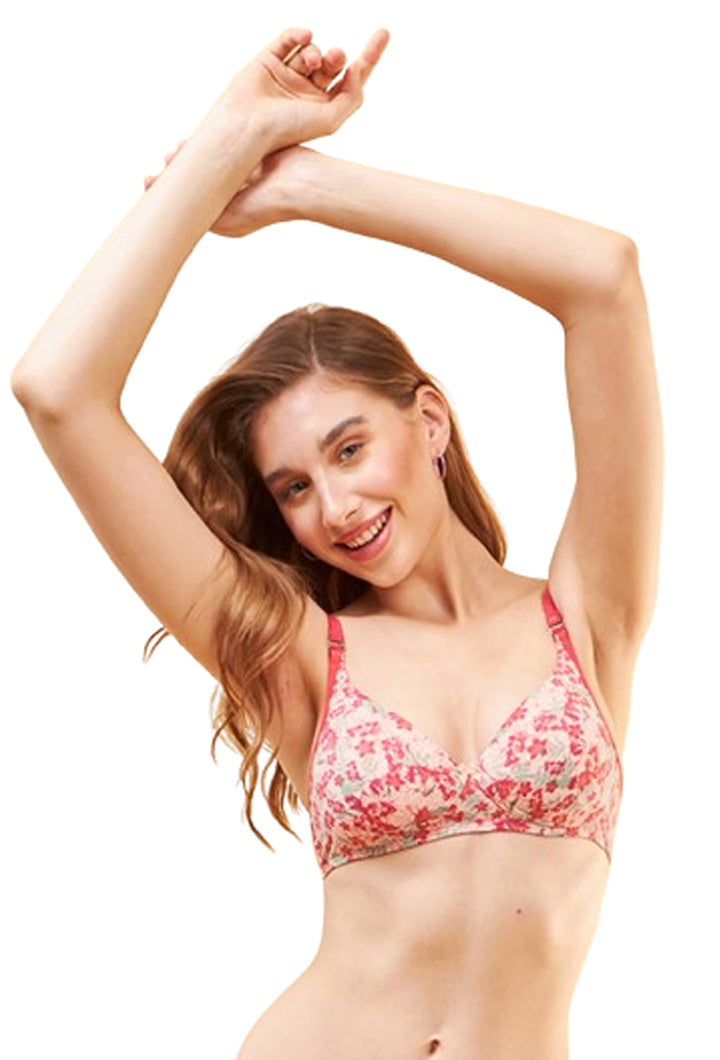 Enamor F023 Perfect Plunge T-Shirt Bra - Padded Wirefree Medium Coverage