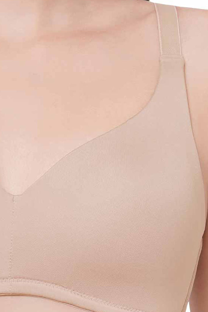 WACOAL BRA WB75250IN BE Basic Mold Padded Non Wired Full Coverage Everyday T-Shirt Bra - Beige