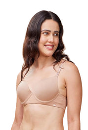 ENAMOR BRA-F114 Body Transform Air Brush Push-Up Bra for Women- Medium Coverage, Padded and Wired