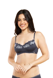 ENAMOR BRA-F144 Luxe Wirefree Balconette Bra - Padded, Medium Coverage