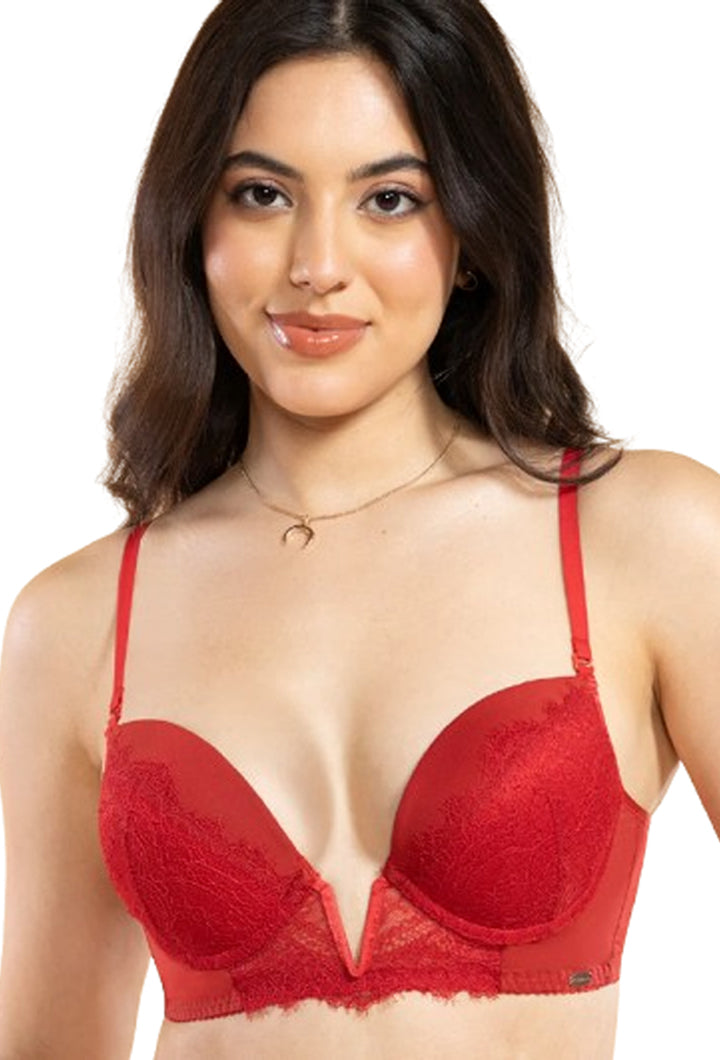 ENAMOR BRA-F141 Eyelash Victory Bra - Padded, Wired, Medium Coverage, Mild Push-Up