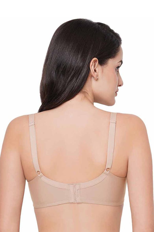 WACOAL-WB7525 Beige Solid Non-Wired Lightly Padded T-shirt Bra