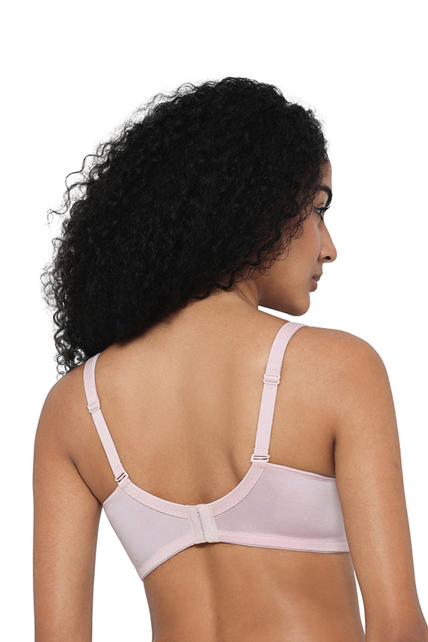 WACOAL BRA BI07A01 BE Curvy Confidence Non-Padded Non-Wired Full Cup Plus Size Minimizer Bra - Beige