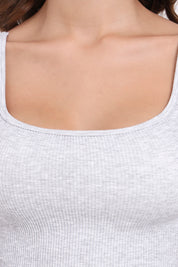 AXTZH Women’s Ribbed Bralette Crop Top X0010-LTGML-CV007