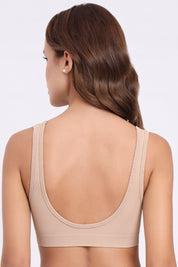 AXTZH Seamless V-Neck Bralette BLET X0031-SKIN-CV005