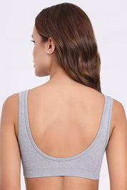 AXTZH Seamless V-Neck Bralette BLET X0031-LTGML-CV005