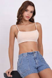 AXTZH Square Neck Bralette BLET X8695-SKIN-CV021