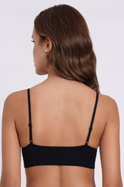 AXTZH SQUARE NECK BRALETTE BLET X8695-BLACK-CV021