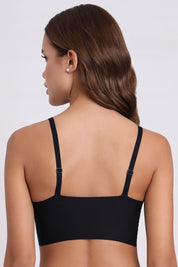 AXTZH Seamless Comfort Bralette BLET X2362-BLACK-CP013