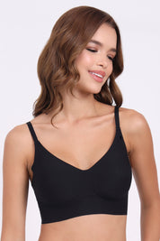 AXTZH Seamless Comfort Bralette BLET X2362-BLACK-CP013