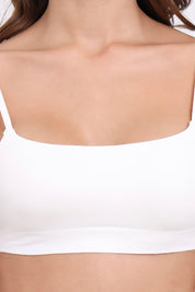 AXTZH Square Neck Bralette BLET X8695-WHITE-CV021