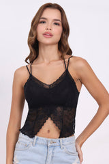 AXTZH Luxe Lace Bridal Bralette – Flirt Meets Function X2298-BLACK-CN124