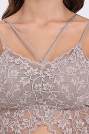 AXTZH FLORAL LACE BRIDAL BRALETTE TOP X2325-FF-CN124