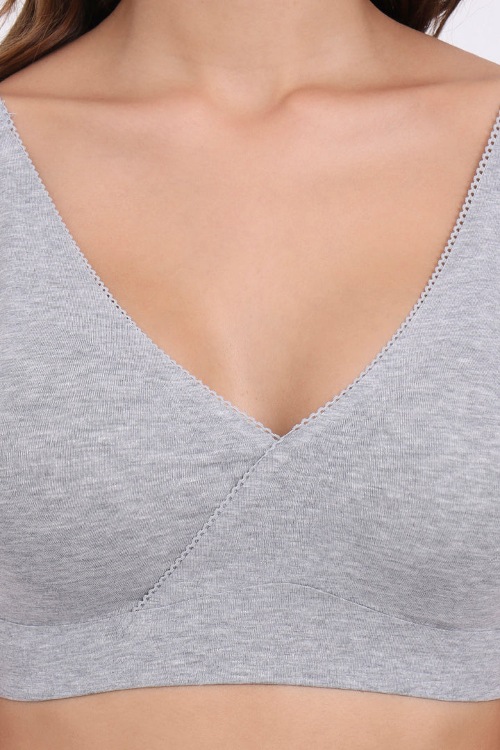 AXTZH Seamless Cotton Bralette BLET X1851-LTGML-CC013