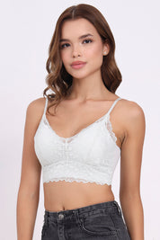 AXTZH Lace Trim Everyday Bralette BLET X1231-MINT-CN014