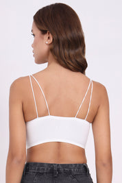 AXTZH Seamless Cotton Bralette BLET X1851-WHITE-CC013