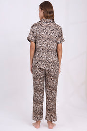 ANGELS Floral Satin Pyjama Set NIGHTWEAR AZPRINT-LEOPR-C2S
