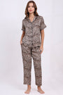 ANGELS Floral Satin Pyjama Set NIGHTWEAR AZPRINT-LEOPR-C2S