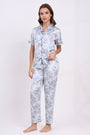 ANGELS Floral Satin Pyjama Set NIGHTWEAR AZPRINT-BLUPR-C2S