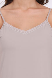 AXTZH Adjustable Strap Camisole X1859-MOCHA-H7L