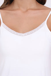 AXTZH Adjustable Strap Camisole X1859-WHITE-H7L