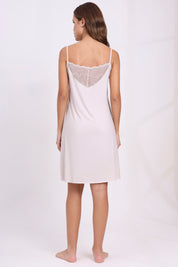 AXTZH Lace Trim Camisole Slip X0674-MOCHA-H6P