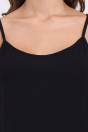 AXTZH Soft V-Neck Cami X9062-BLACK-H2MO