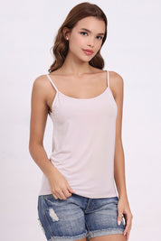AXTZH Soft V-Neck Cami X9062-MOCHA-H2MO