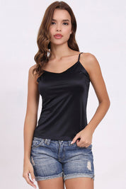 AXTZH Silky V-Neck Camisole X3306-BLACK-H1S
