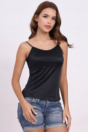 AXTZH Silky V-Neck Camisole X3306-BLACK-H1S