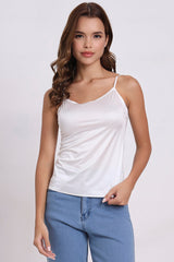 AXTZH Silky V-Neck Camisole X3306-WHITE-H1S