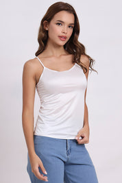 AXTZH Silky V-Neck Camisole X3306-WHITE-H1S