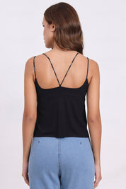 AXTZH Strappy Everyday Bralette BLET X1112-BLACK-CP023