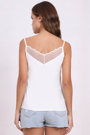 AXTZH Soft V-Neck Cami X9062-WHITE-H2MO