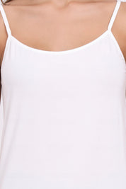 AXTZH Soft V-Neck Cami X9062-WHITE-H2MO