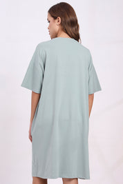 AXTZH Women’s Oversized Graphic Nightwear X2032-OLIVE-F1