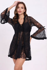 AXTZH BRIDAL INTIMATE NIGHTWEAR COLLECTION X0825-BLACK-F11N