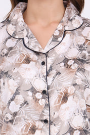 ANGELS Floral Satin Pyjama Set NIGHTWEAR AZPRINT-BEGPR-C2S