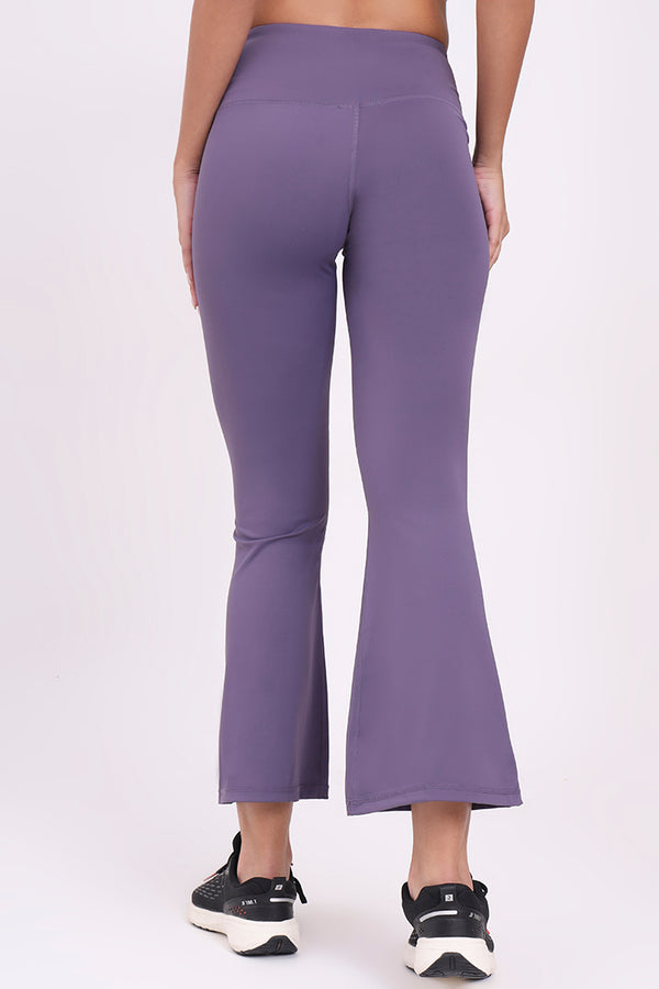 AXTZH Women’s High-Waist Flared Pants OUTER X0303-HEATHER-ADF