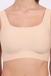 AXTZH Scoop Neck Comfort Bralette BLET X2363-SKIN-CP005