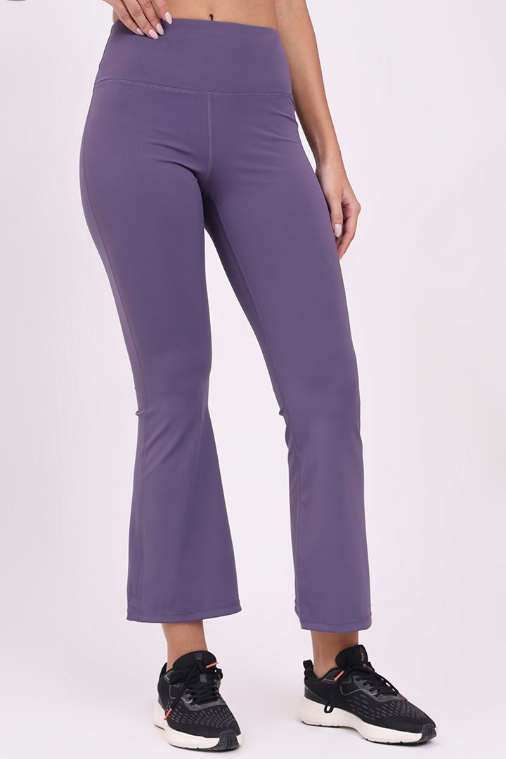 AXTZH Women’s High-Waist Flared Pants OUTER X0303-HEATHER-ADF