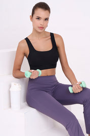 AXTZH SCOOP NECK COMFORT BRALETTE BLET X2363-BLACK-CP005