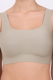 AXTZH Scoop Neck Comfort Bralette BLET X2363-OLIVE-CP005