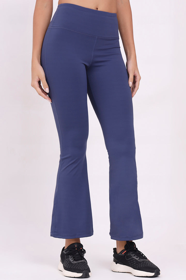 AXTZH Women’s High-Waist Flared Pants OUTER X0303-NAVY-ADF